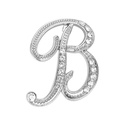 Simple 26 English alphabet diamond brooch wholesalepicture21