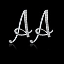 Fashion 26 English alphabet alloy diamond earringspicture29