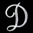 Einfache 26 englische Alphabet Diamant Brosche Grohandelpicture33