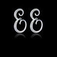 Fashion 26 English alphabet alloy diamond earringspicture38