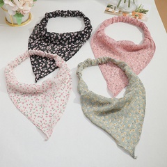 Fashion thin floral elastic triangle scarf headband wholesale