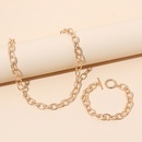 Hiphop geometric bracelet necklace set wholesalepicture9
