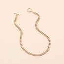 Hiphop geometric metal necklace bracelet set wholesalepicture10