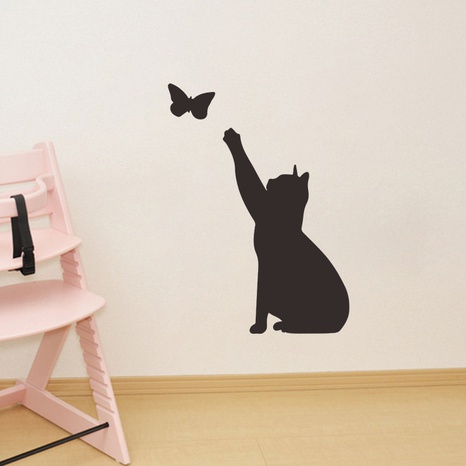 Mode einfarbige Kätzchen Schmetterling Wandaufkleber Großhandel's discount tags