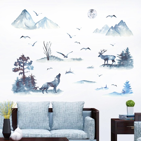 Mode chinesische Art Landschaftsmalerei Wandaufkleber Großhandel's discount tags