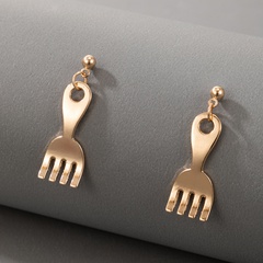 new creative fork earrings