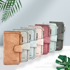 Korean Coin Purse Clutch Bag PU Leather Multi-purpose Large Capacity Long Wallet Card Case