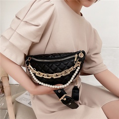 Fashion rhomboid embroidered thread thick chain shoulder messenger portable bag wholesale