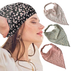 Fashion elastic floral triangle scarf headband wholesale
