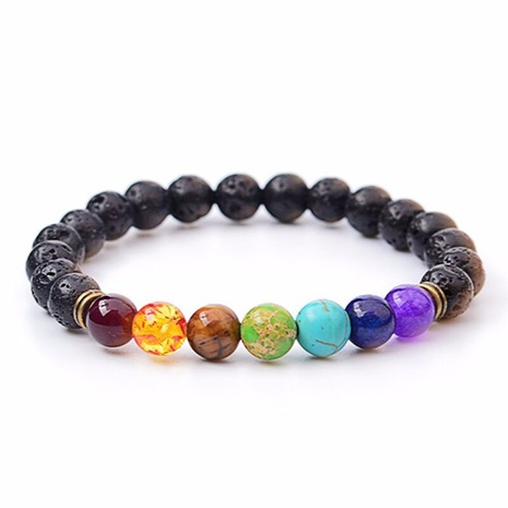 Fashion Crown Natural Stone Beaded Bracelet's discount tags