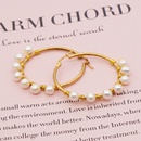 fashion baroque pearl large hoop earringspicture8