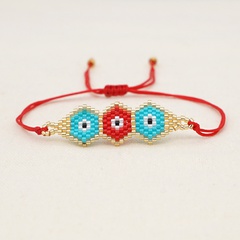 Bracelet de perles Miyuki de couleur contrastée oeil de démon