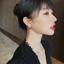Korea geometric alloy rhinestone earringspicture13