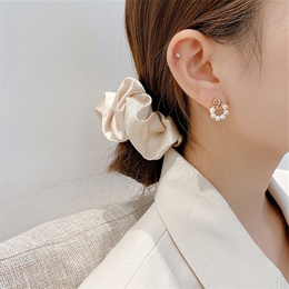 Korea pearl rose flower alloy earringspicture12