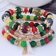Korean crystal beads multi-layer bracelet