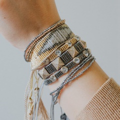 Mode Niet mehrschichtiges Miyuki Perlen Diamant Armband