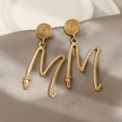 fashion korean new style M letter earrings