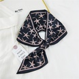 New korean fashion style cross printing silk scarfpicture67