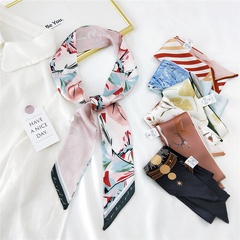 New long korean style fashion printing silk scarf