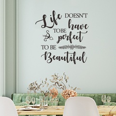 new fashion English life bedroom porch living room wall stickers