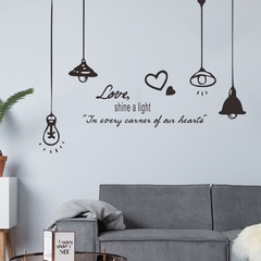 new simple English chandelier wall stickers