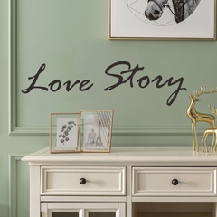 Simple LOVE STORY English Slogan Wall Sticker