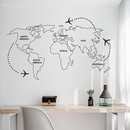 neue einfache MAP sieben Kontinente Platte Schlafzimmer Wohnzimmer Wandaufkleberpicture12