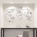 neue einfache MAP sieben Kontinente Platte Schlafzimmer Wohnzimmer Wandaufkleberpicture13
