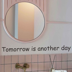 new simple English slogan bedroom porch wall stickers
