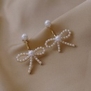 Modestil einfache neue Anhnger Perlenschleife Ohrringepicture12