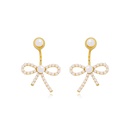 Modestil einfache neue Anhnger Perlenschleife Ohrringepicture14