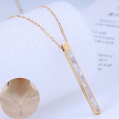 Korean Fashion Sweet Concise Vertical Striped Necklace