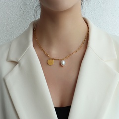 neue Mode speziell geformte Barock Perlenkette