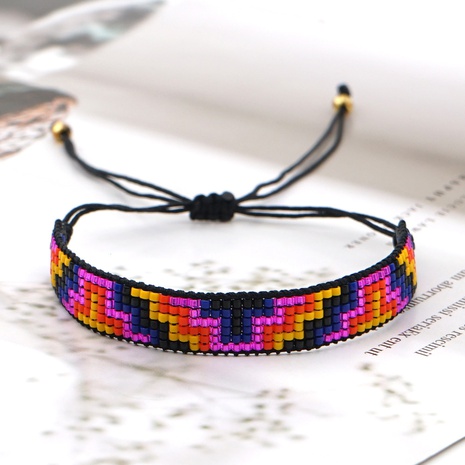 Bohemian Miyuki bead woven gradient beaded bracelet wholesale's discount tags