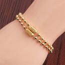fashion simple golden round copper bead necklace bracelet setpicture9