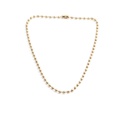 fashion simple golden round copper bead necklace bracelet setpicture10
