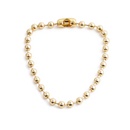 fashion simple golden round copper bead necklace bracelet setpicture12