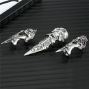 punk spell skull hollow lion bendable ringpicture8