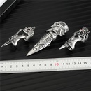 punk spell skull hollow lion bendable ringpicture12