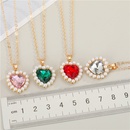 Mode einfache Liebe Perle Kristall Halskettepicture10
