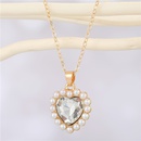 Mode einfache Liebe Perle Kristall Halskettepicture11