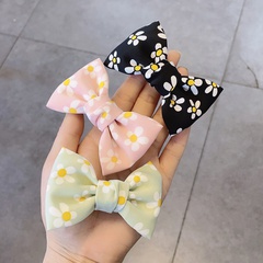 Korean flower contrast color bow hairpin wholesale