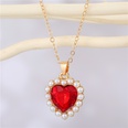 Mode einfache Liebe Perle Kristall Halskettepicture16
