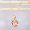 Mode einfache Liebe Perle Kristall Halskettepicture15
