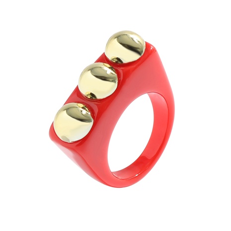 fashion acrylic inlaid metal ball ring's discount tags
