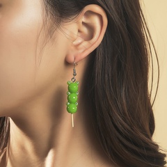 fashion resin frog lollipop acrylic long earrings