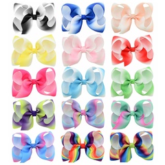 fashion korean style solid color bubble children's bow hairpin set