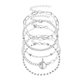 Modische mehrschichtige kreative OTSchnalle mit Diamanten besetztes Kettenarmband 4teiliges Set im Grohandelpicture14