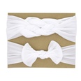 childrens nylon bow solid color elastic knot hairband setpicture44
