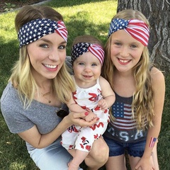 Außenhandels modelle American Independence Day Stirnband für Erwachsene und Kinder Zweiteiliger Anzug für Mutter und Kind National Day Hasen ohren